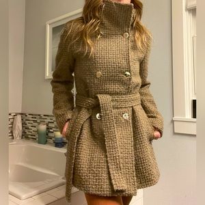 Calvin Klein Double Breasted Wool Coat